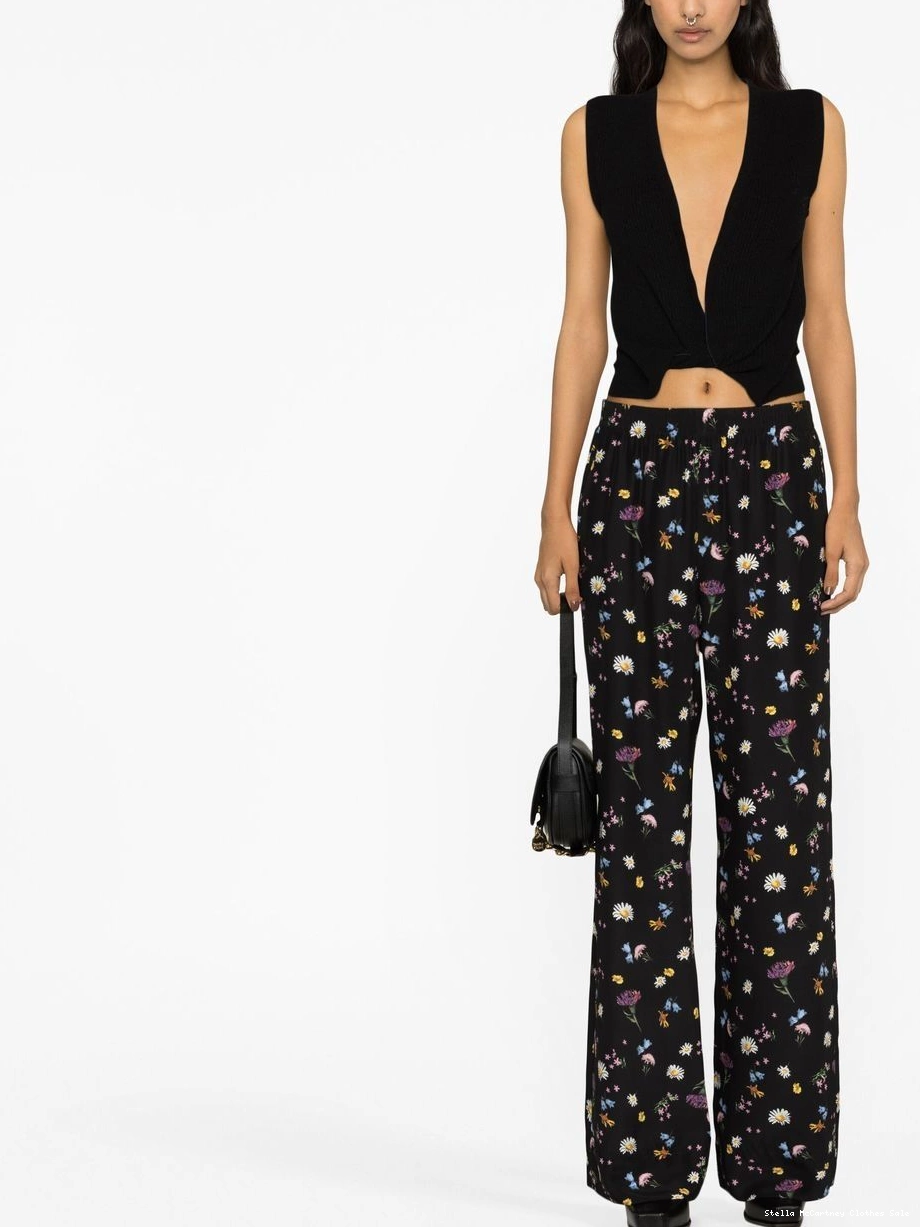 Affordable trousers McCartney floral-print silk Women Stella 0813